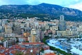 Panorama of the city of Monaco in the summe Royalty Free Stock Photo