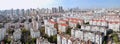 Panorama of City neighborhoods Royalty Free Stock Photo