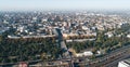 Panorama of the city of Odessa with the Istanbul Park and the Potemkin Stairs, Ukraine