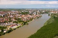 Panorama of the city of the Osijek Royalty Free Stock Photo