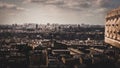 The city of Paris from its highest point in Montmartre Royalty Free Stock Photo