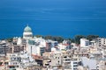 Panorama of the city Patras in Greece with Church of Saint Andrew Royalty Free Stock Photo