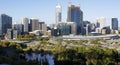 Panorama of the city of Perth, Australia Royalty Free Stock Photo