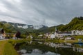 Panorama of the city of Reichraming a small town in central aust Royalty Free Stock Photo