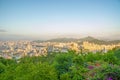 Panorama of the city of Sanya, a view of the city in the highest point, the island of the Phoenix.