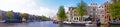 Panorama from city scenic from Amsterdam Netherlands Royalty Free Stock Photo