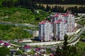 Panorama of Sochi city in Russia.