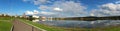 Panorama of the city of Zelenogorsk, Krasnoyarsk Region Royalty Free Stock Photo