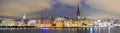 Panorama Cityscape of Gamla Stan Stockholm Sweden