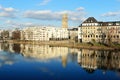 Cityscape of MÃÂ¼hleim adR across the Ruhr