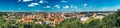 Panorama of Cityscape with Old Tower Of Gediminas or Gedimino In Royalty Free Stock Photo