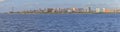 Panorama and cityview with Gasometro and Guaiba Lake, Porto Alegre
