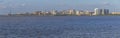 Panorama and cityview with Gasometro and Guaiba Lake, Porto Alegre