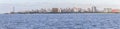 Panorama and cityview with Gasometro and Guaiba Lake, Porto Alegre