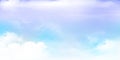 Panorama Clear blue sky and white cloud detail with copy space. Sky Landscape Background. Royalty Free Stock Photo