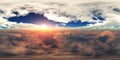Panorama of clouds, HDRI, environment map Royalty Free Stock Photo