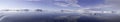 Panorama of Cloudscape in Antarctic Sound Royalty Free Stock Photo