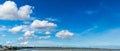 Panorama cloudscape in bluesky background.