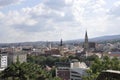 Panorama of Cluj-Napoca town from Transylvania region in Romania