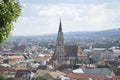 Panorama of Cluj-Napoca town from Transylvania region in Romania