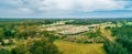 Panorama of Clybucca Rest Area on Pacific Highway. Royalty Free Stock Photo