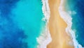 Panorama of a coast as a background from top view. Turquoise water background from top view. Summer seascape from air. Nusa Penida