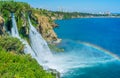 Observe the Lower Duden Waterfall, Antalya, Turkey Royalty Free Stock Photo