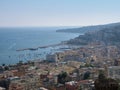 Panorama of the coast of Naples.