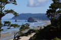 Panorama Coast at the Pacific, Oregon Royalty Free Stock Photo