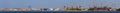 Panorama of coast in Sankt-Peterburg Royalty Free Stock Photo