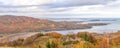 Panorama of Coastal Scene on the Cabot Trail Royalty Free Stock Photo