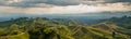 Panorama in the coffee triangle region of Colombia Royalty Free Stock Photo