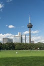 Panorama of Cologne. View of Colonius and park