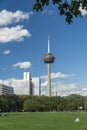 Panorama of Cologne. View of Colonius and park