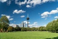 Panorama of Cologne. View of Colonius and park