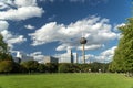 Panorama of Cologne. View of Colonius and park