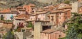 Panorama of colorful village Albarracin Royalty Free Stock Photo
