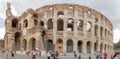 Panorama of the Colosseum in Rome