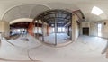 360 Panorama of a Commercial Space Under Construction Royalty Free Stock Photo