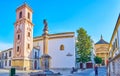 Panorama of Compania Square, Cordoba, Spain