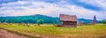 Panorama of Cossack Village scansen, Stetsivka, Ukraine