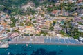 Panorama of Costiera Amalfitana at Positano, Italy Royalty Free Stock Photo