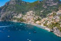 Panorama of Costiera Amalfitana at Positano, Italy Royalty Free Stock Photo