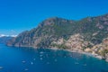 Panorama of Costiera Amalfitana at Positano, Italy Royalty Free Stock Photo
