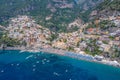 Panorama of Costiera Amalfitana at Positano, Italy Royalty Free Stock Photo