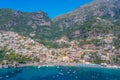 Panorama of Costiera Amalfitana at Positano, Italy Royalty Free Stock Photo