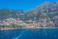 Panorama of Costiera Amalfitana at Positano, Italy Royalty Free Stock Photo