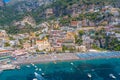 Panorama of Costiera Amalfitana at Positano, Italy Royalty Free Stock Photo