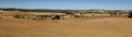 panorama country Victoria watertank and farmers paddock Royalty Free Stock Photo