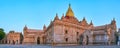 Anamda Temple in the evening, Bagan, Myanmar Royalty Free Stock Photo